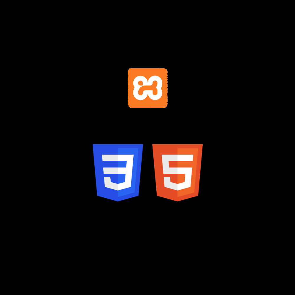Logo van html5,css3,xampp